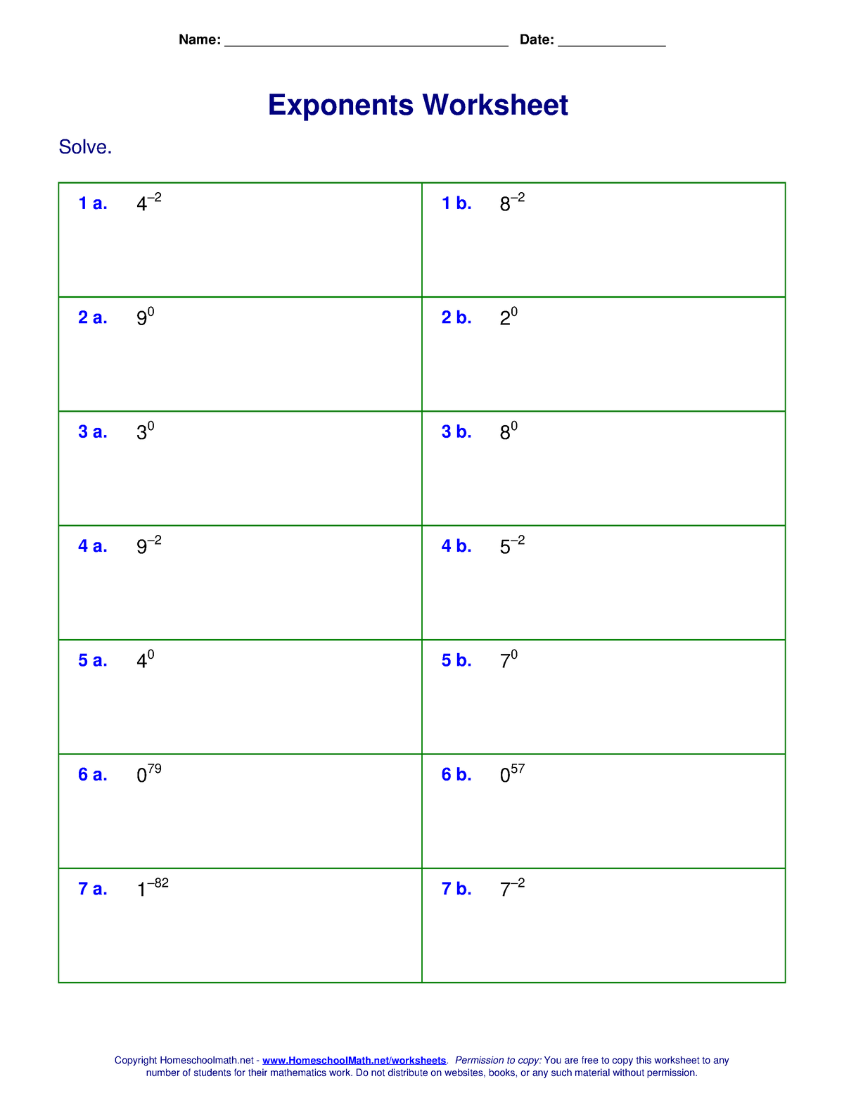 Exponent Worksheet and other Activity - Name: Date: - StuDocu Inside Zero And Negative Exponents Worksheet