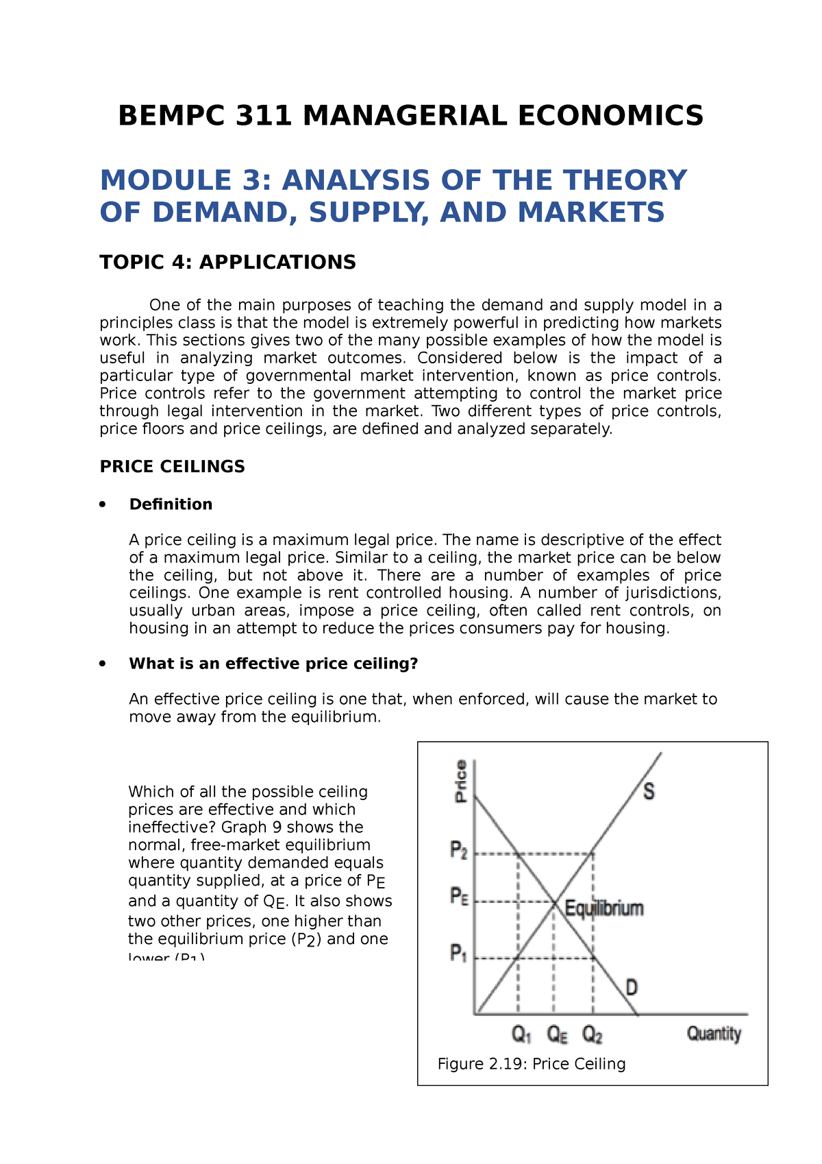 Bepmc 311 Module 3-B - Business Economics - BEMPC 311 MANAGERIAL ...