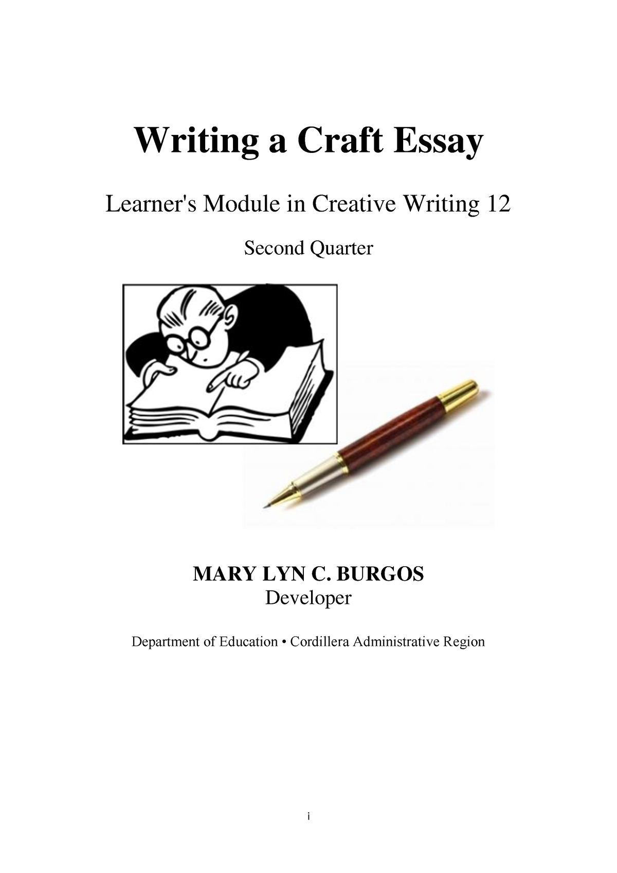 craft essay meaning in creative writing