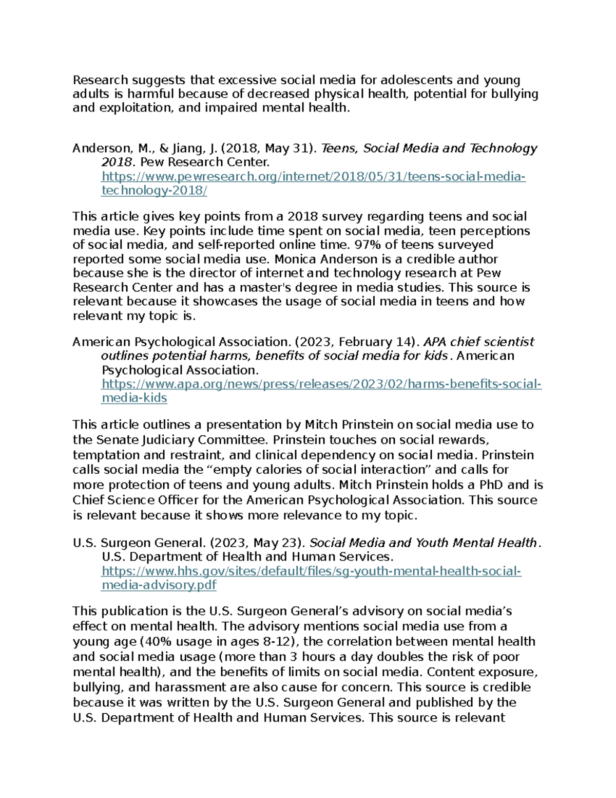 C 456 English Comp 2 Task 1 Research and Annotated Bibliography Passed ...