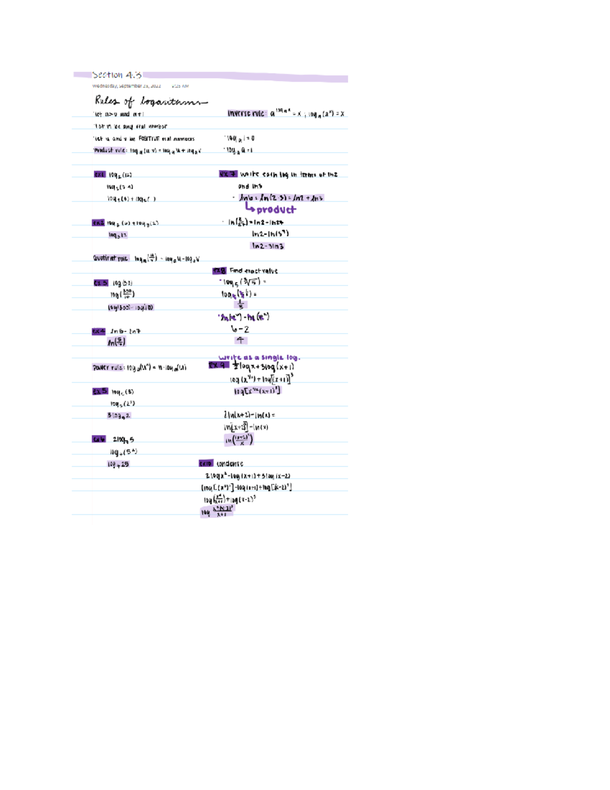 section 4.3 math notes - MAT158 - Studocu