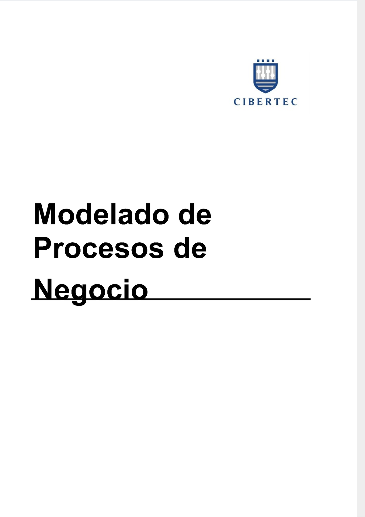 Modelado De Procesos De Negocio Modelado De Procesos De Negocio M O D E L A D O D E P R O C E 0206