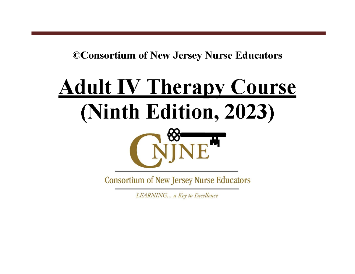 Consortium IV Module 2023-study packet - ©Consortium of New Jersey ...