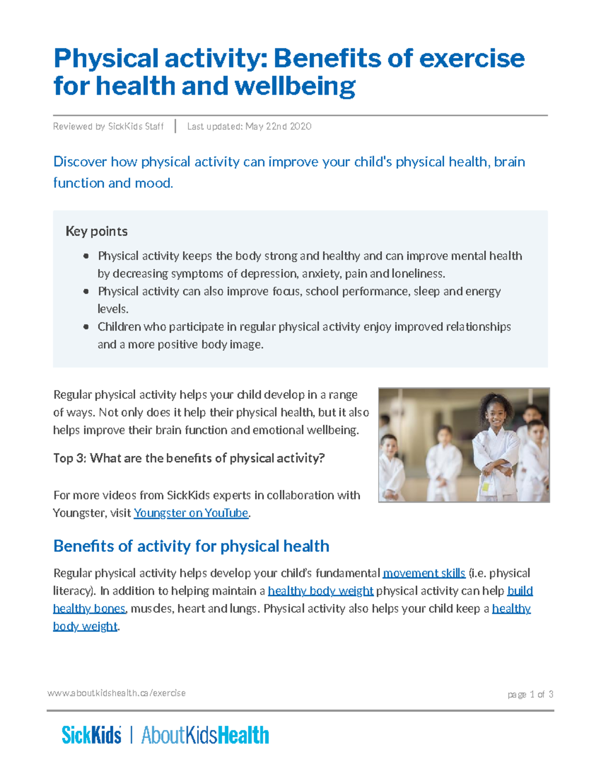 Physical activity Benefits of exercise for health and wellbeing ...