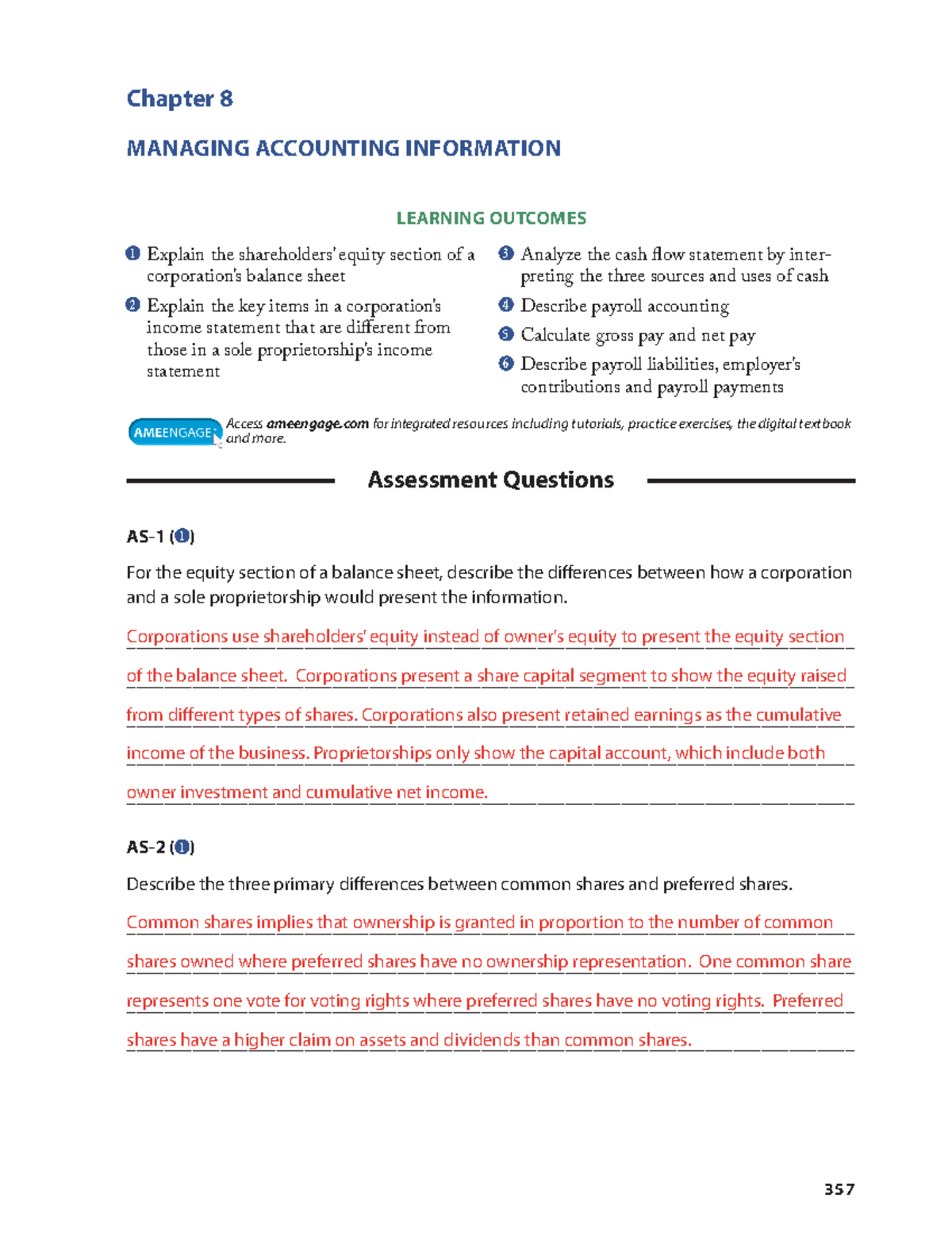 Chapter 8 - Accounting - Chapter 8 MANAGING ACCOUNTING INFORMATION ...