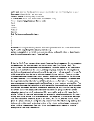 Child development paper observation - I babysit a four year old boy ...