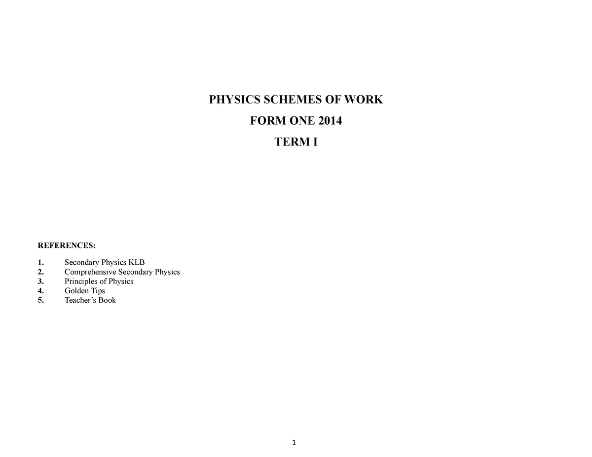 mathematics-form-2-physics-schemes-of-work-form-one-2014-term-i