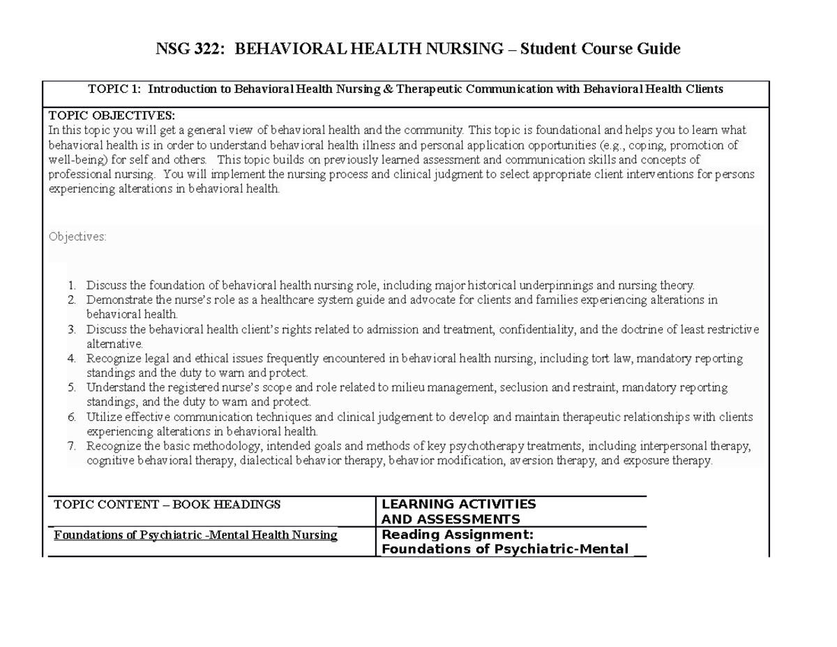 Student Course Guide Topic 1 NRS104 Pima Studocu