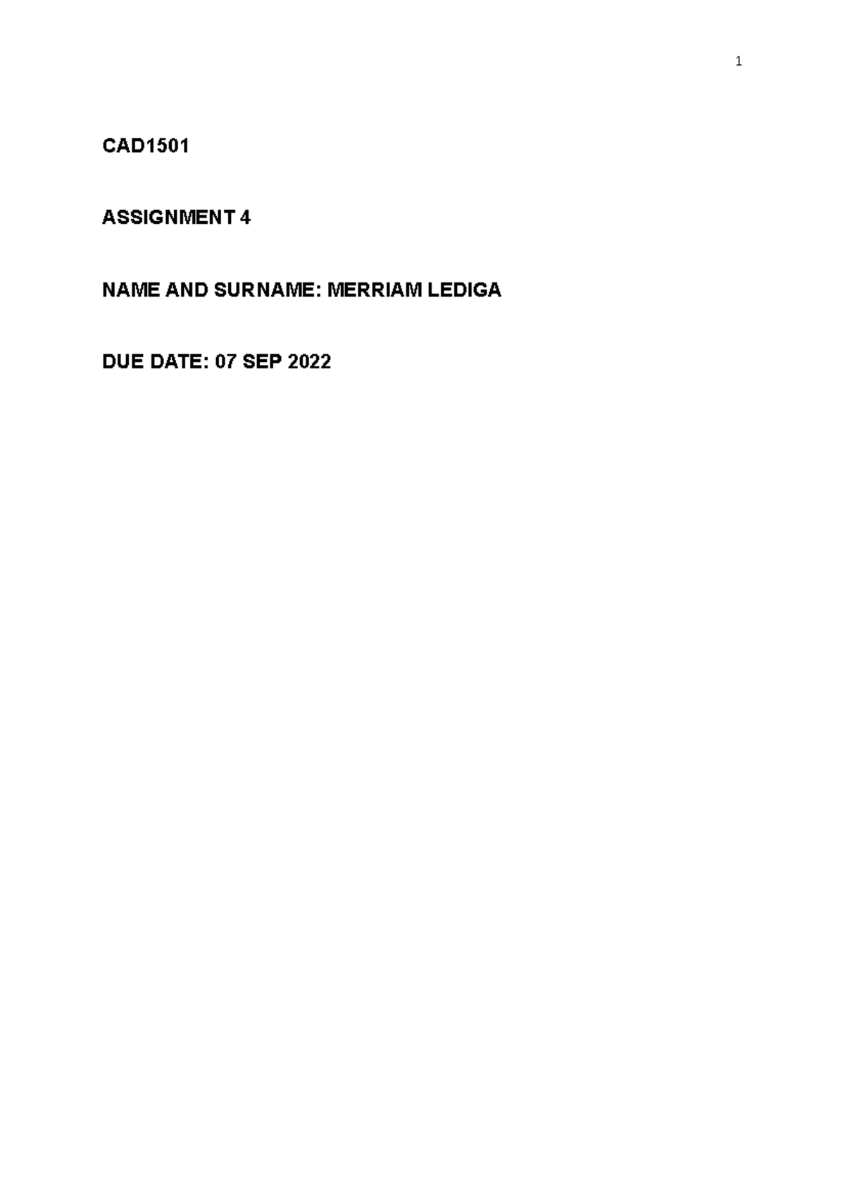 Cad ass 4 - Child and adolescents development assignment - CAD ...