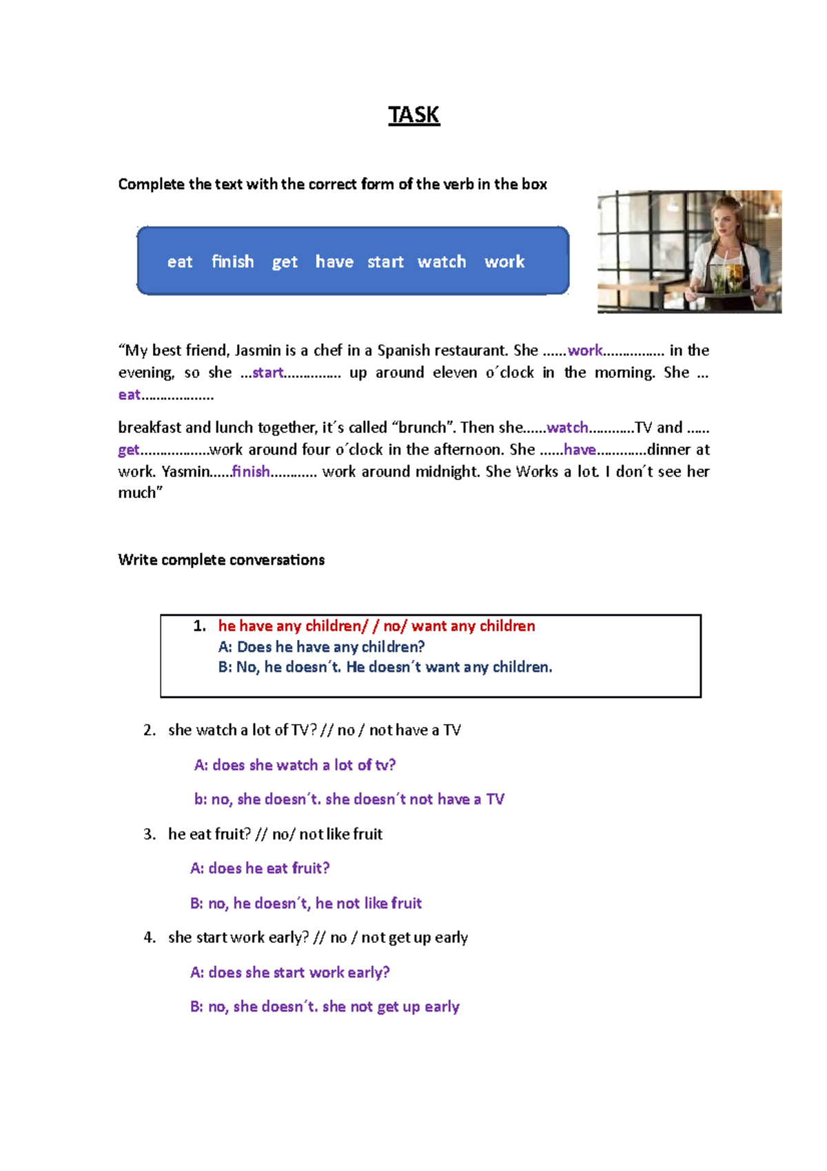 Tarea Semana 6 - Excelente aporte - TASK Complete the text with the ...