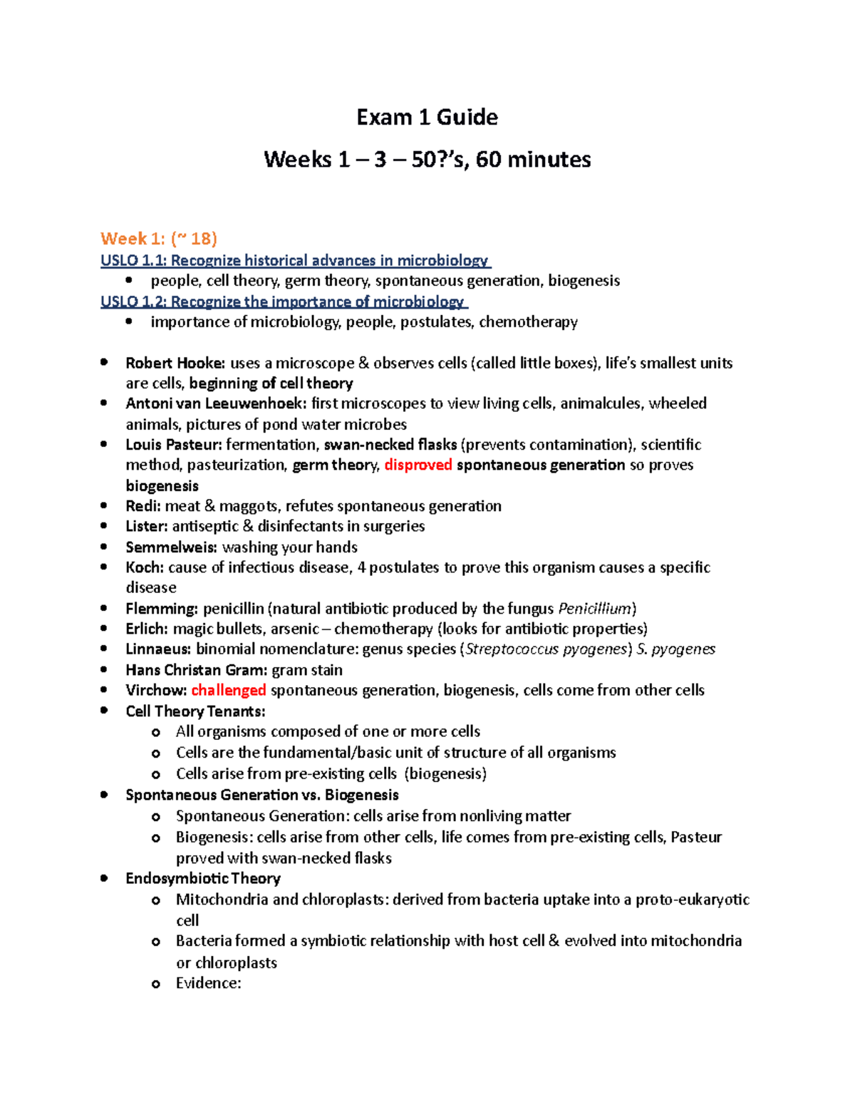 Exam 1 Guide 2023 - Exam 1 Guide Weeks 1 – 3 – 50?’s, 60 Minutes Week 1 ...