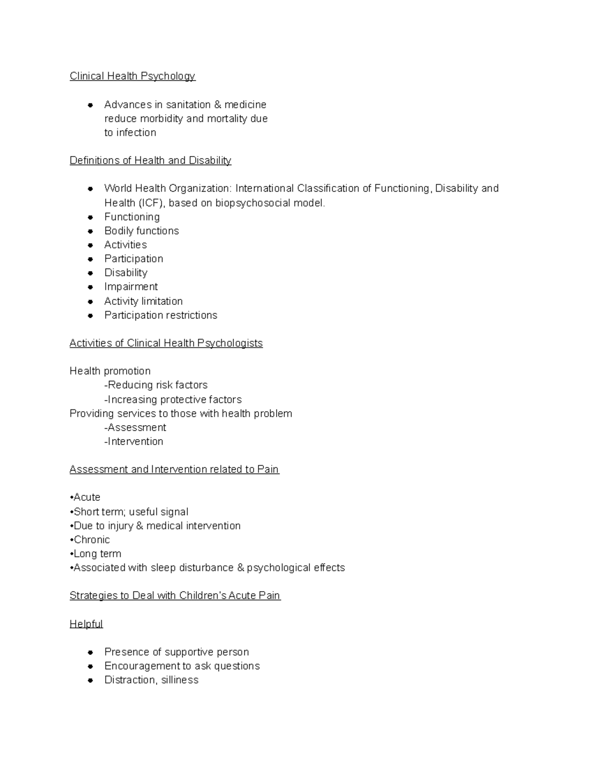 Chapter 15 Clinical Psych Clinical Health Psychology Advances in