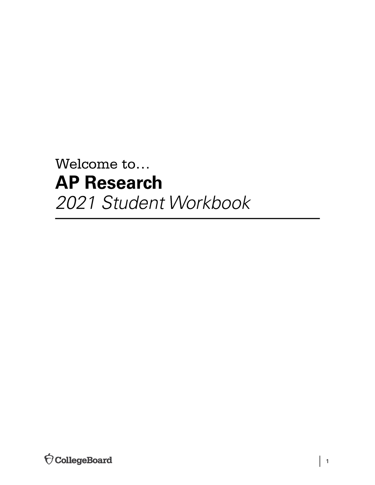 ap research student workbook 2021