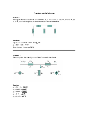 Sheet 4 - Questions On Superposition, Thevenin And Norton Theorems ...