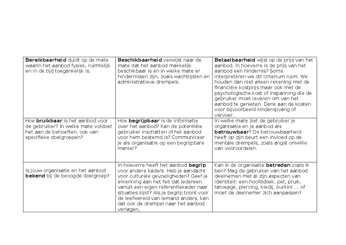 9 B Toegankelijkheid Uitleg - Bereikbaarheid Duidt Op De Mate Waarin ...