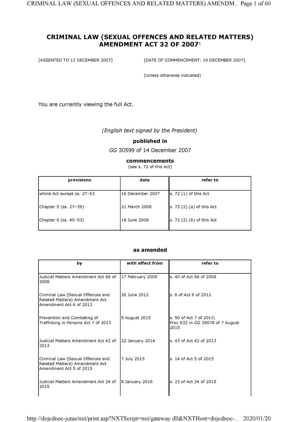 Sexual Offences Act South Africa Criminal Law Sexual Offences And Related Matters Amendment 4636