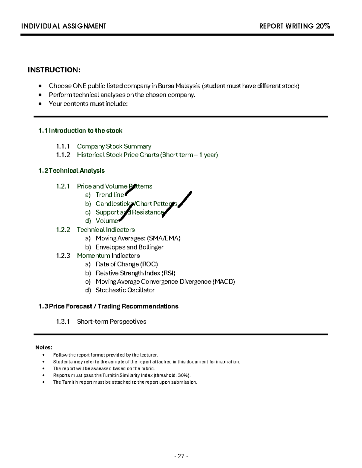 Sample FIN555 - This is example to refer for individual assignment for ...