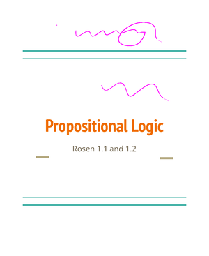 1:12:22 discrete notes - Propositional logic- the rules of logic ...