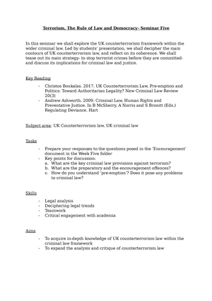 03. Defining Terrorism - Terrorism, The Rule Of Law And Democracy ...