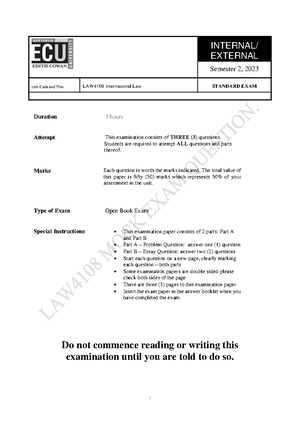 LAW4108 EXAM Summary Notes - LAW4108 EXAM SUMMARY NOTES HISTORY OF ...