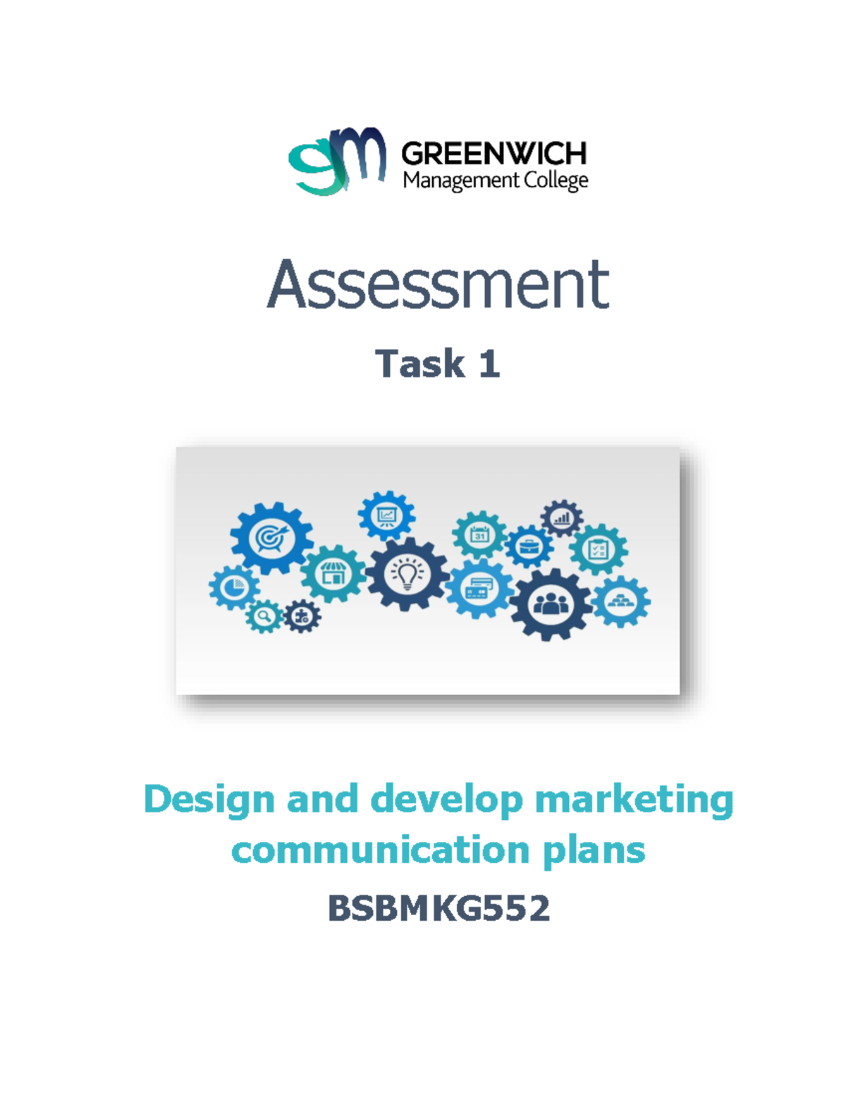 Bsbmkg 552 assessment task 1 v2 assessment task 1 design and