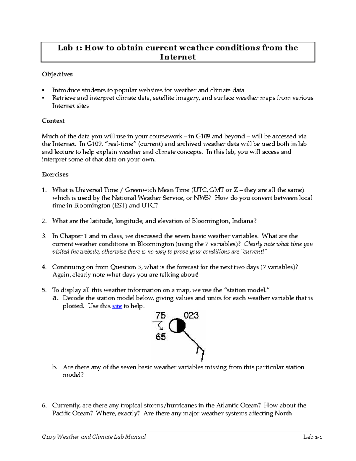 Lab 1 G109 of week 9 and week 2 of life and life Lab 1 How to obtain