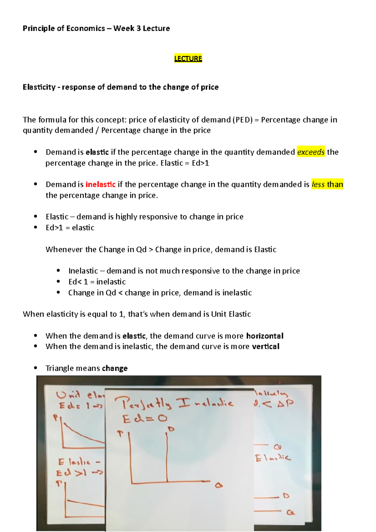 Principle of Economics – Week 3 Lecture - Principle of Economics – Week ...