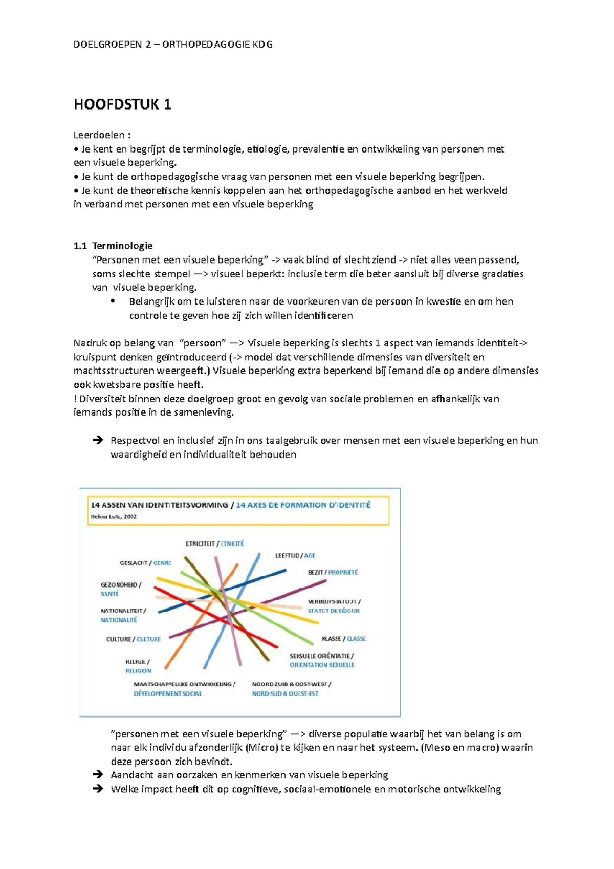 Doelgroepen 2 Examen - Samenvatting Adhv Cursus - HOOFDSTUK 1 ...