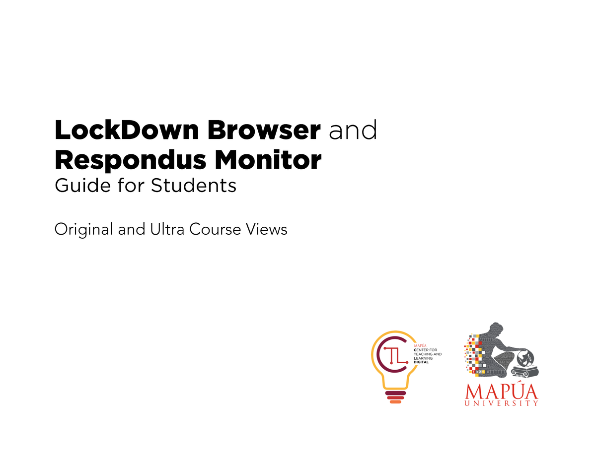 Lockdown Browser Guide with Screen Recording Origand Ultra View for