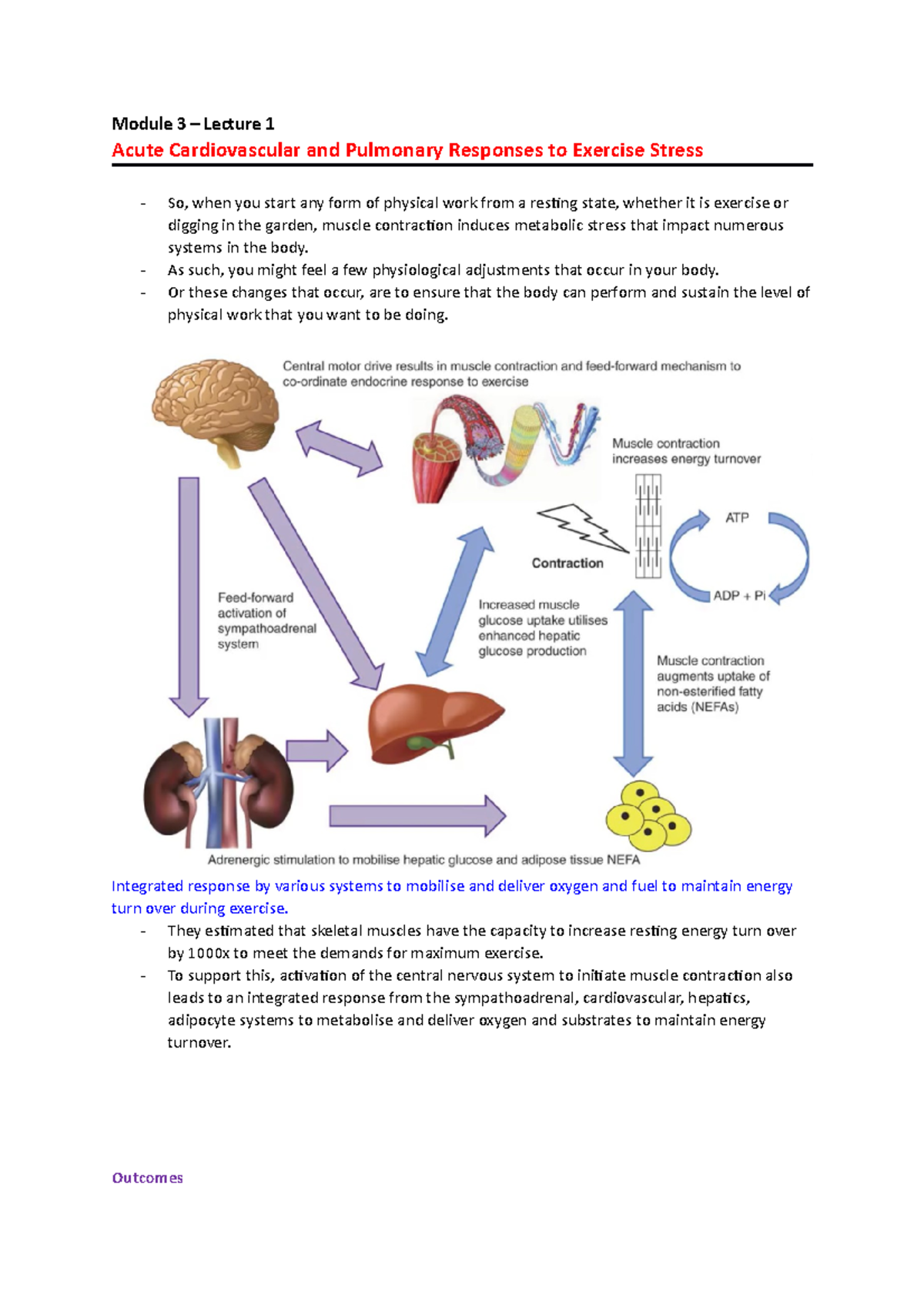 Module 3 Lecture 1 - Module 3 – Lecture 1 Acute Cardiovascular and ...