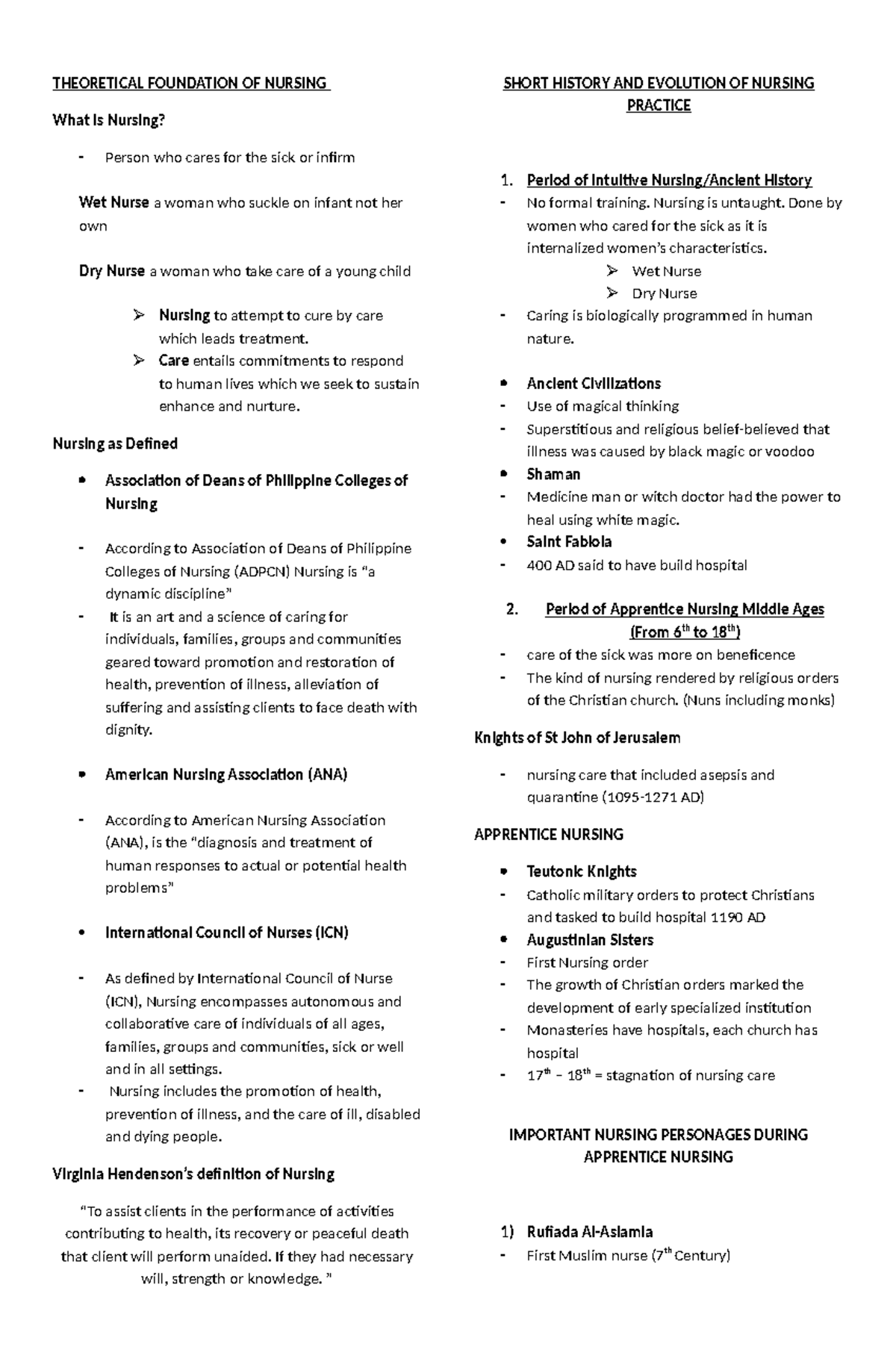 Copy of Theoretical Foundation OF Nursing - THEORETICAL FOUNDATION OF ...