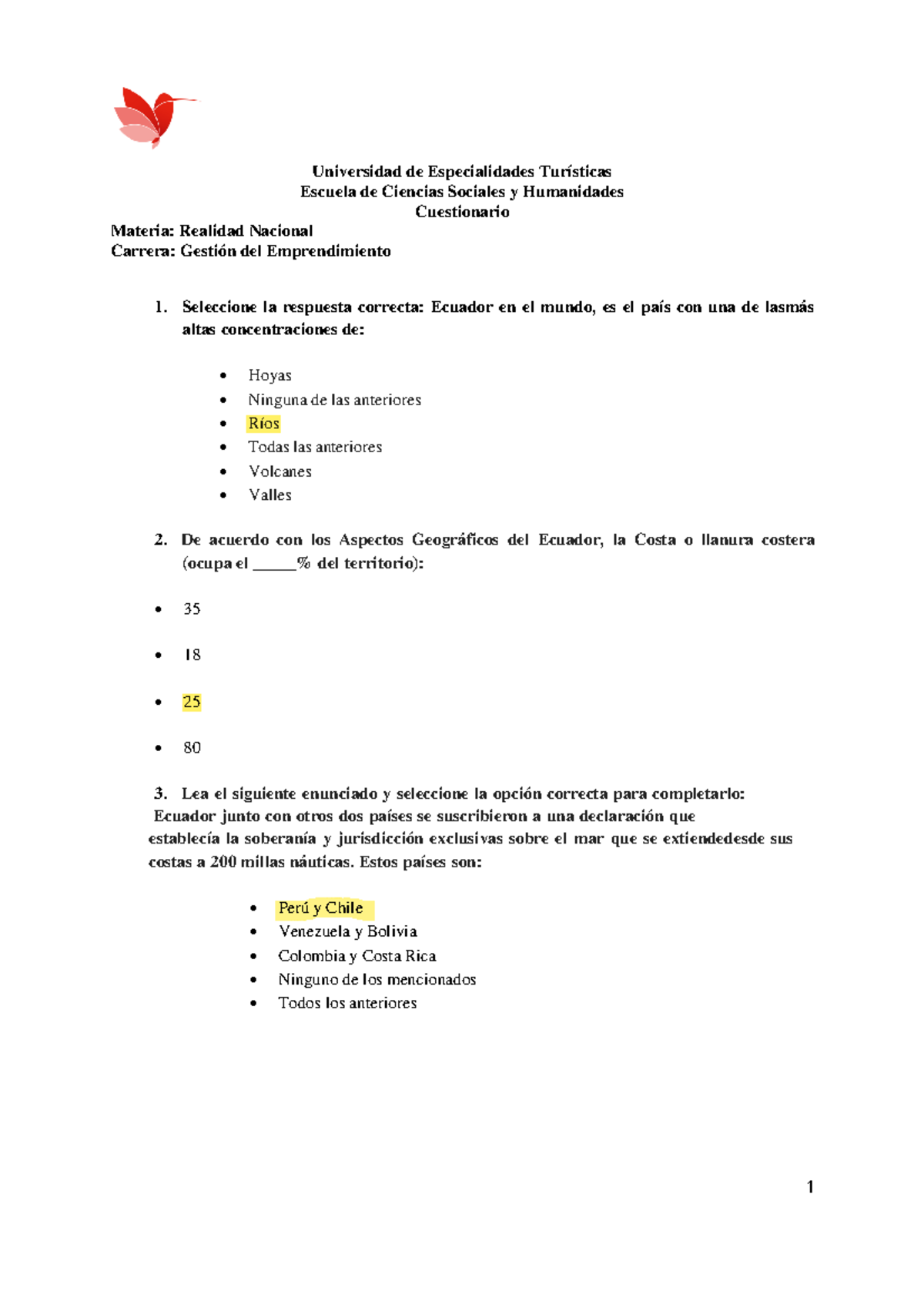 Cuestionario -Realidad Nacional Resuelto - Universidad De ...