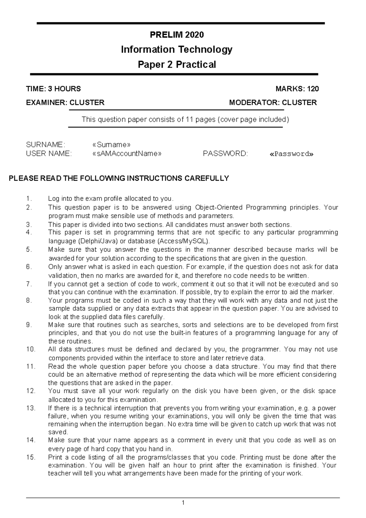 Prelim Prac 2020 - Version 3 - Moderated by Cluster and RB - PRELIM ...