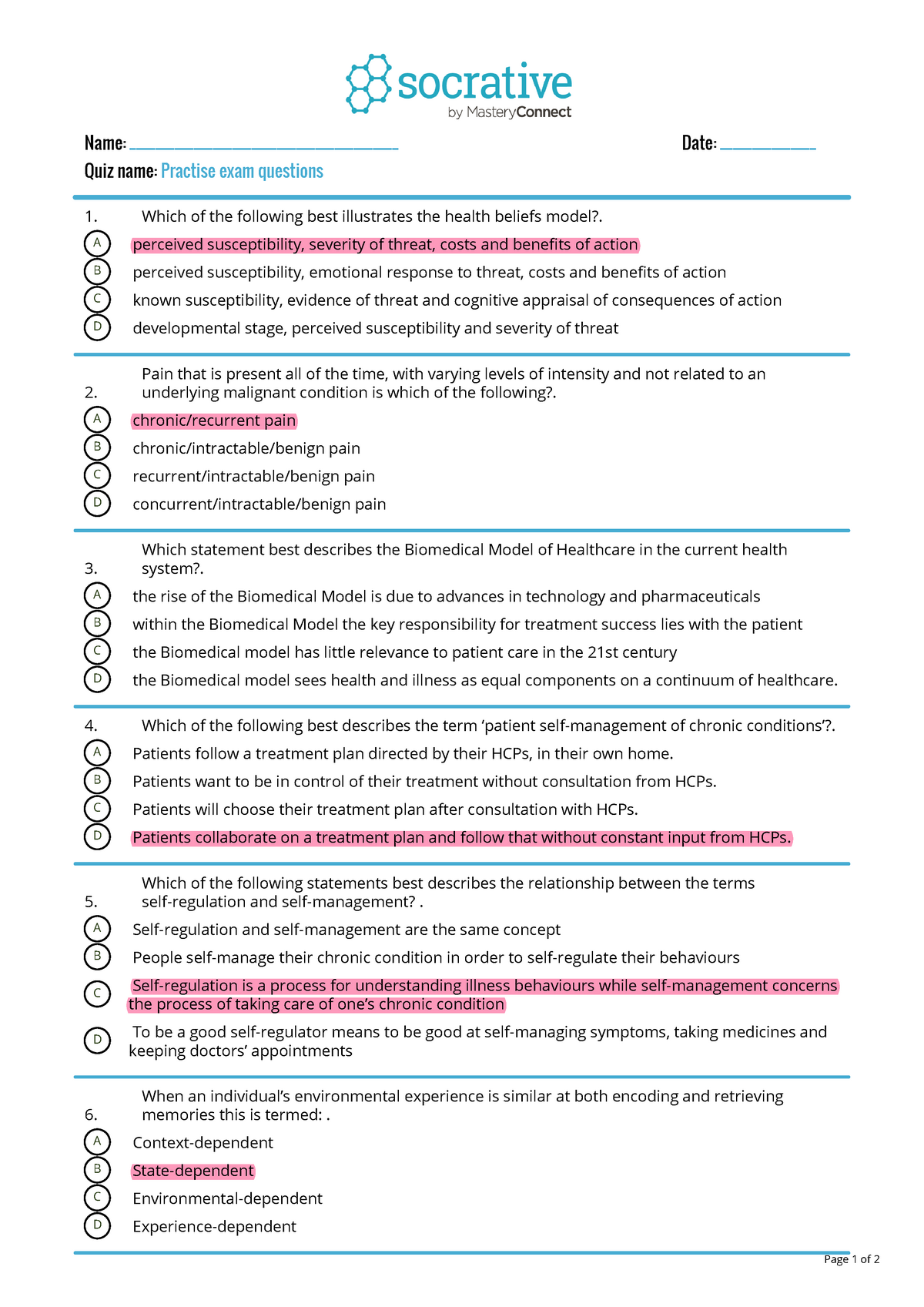 EPM-DEF Online Test