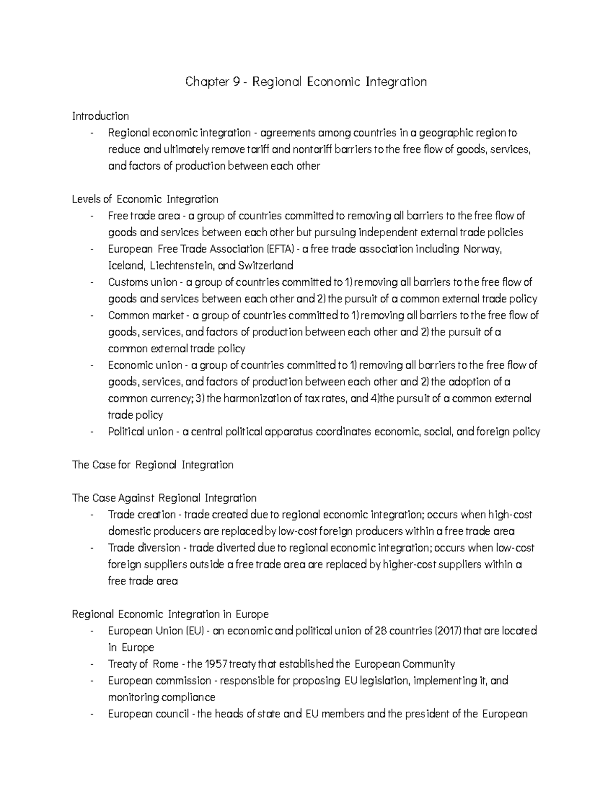 chapter-9-regional-economic-integration-chapter-9-regional