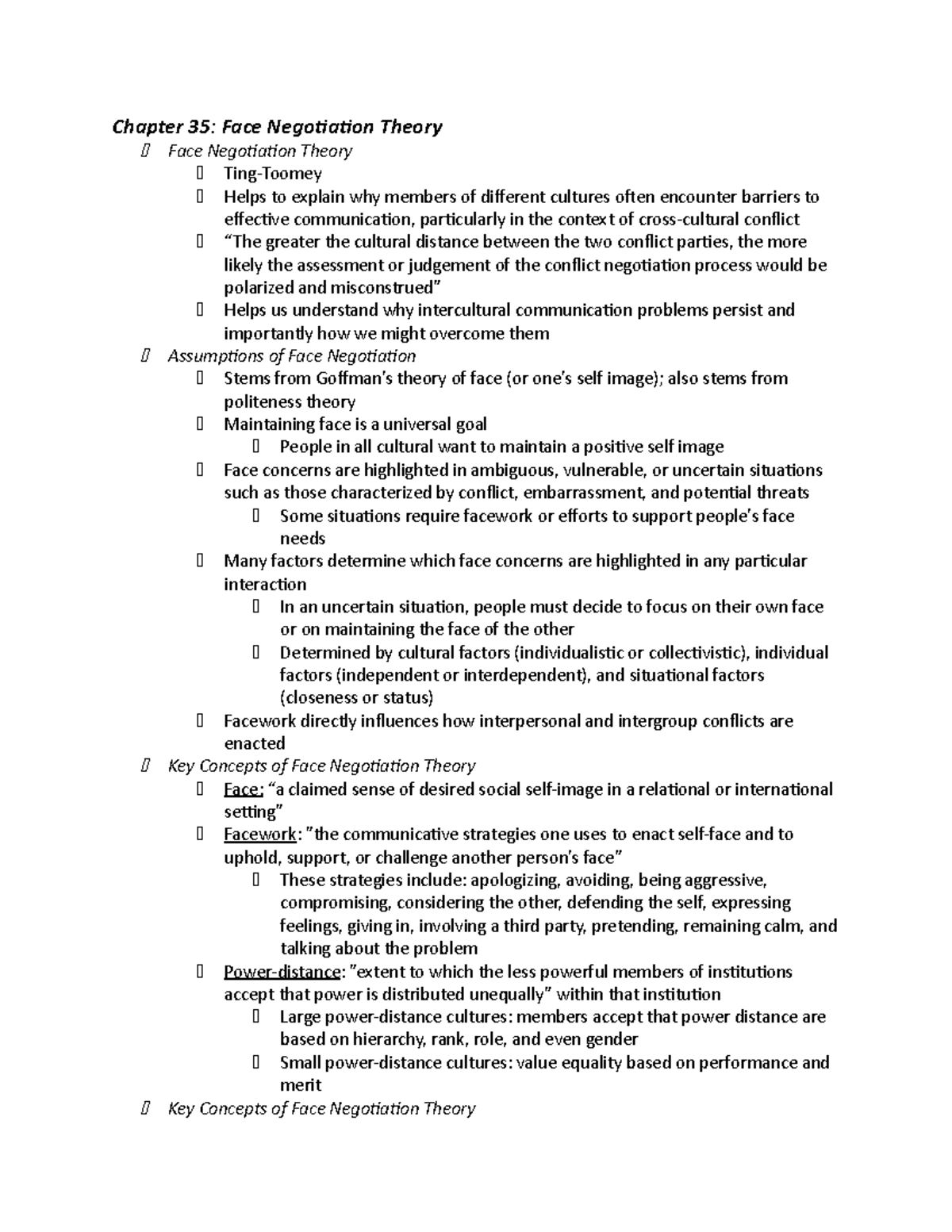 Chapter 35 Face Negotiation Theory - Chapter 35: Face Negotiation ...