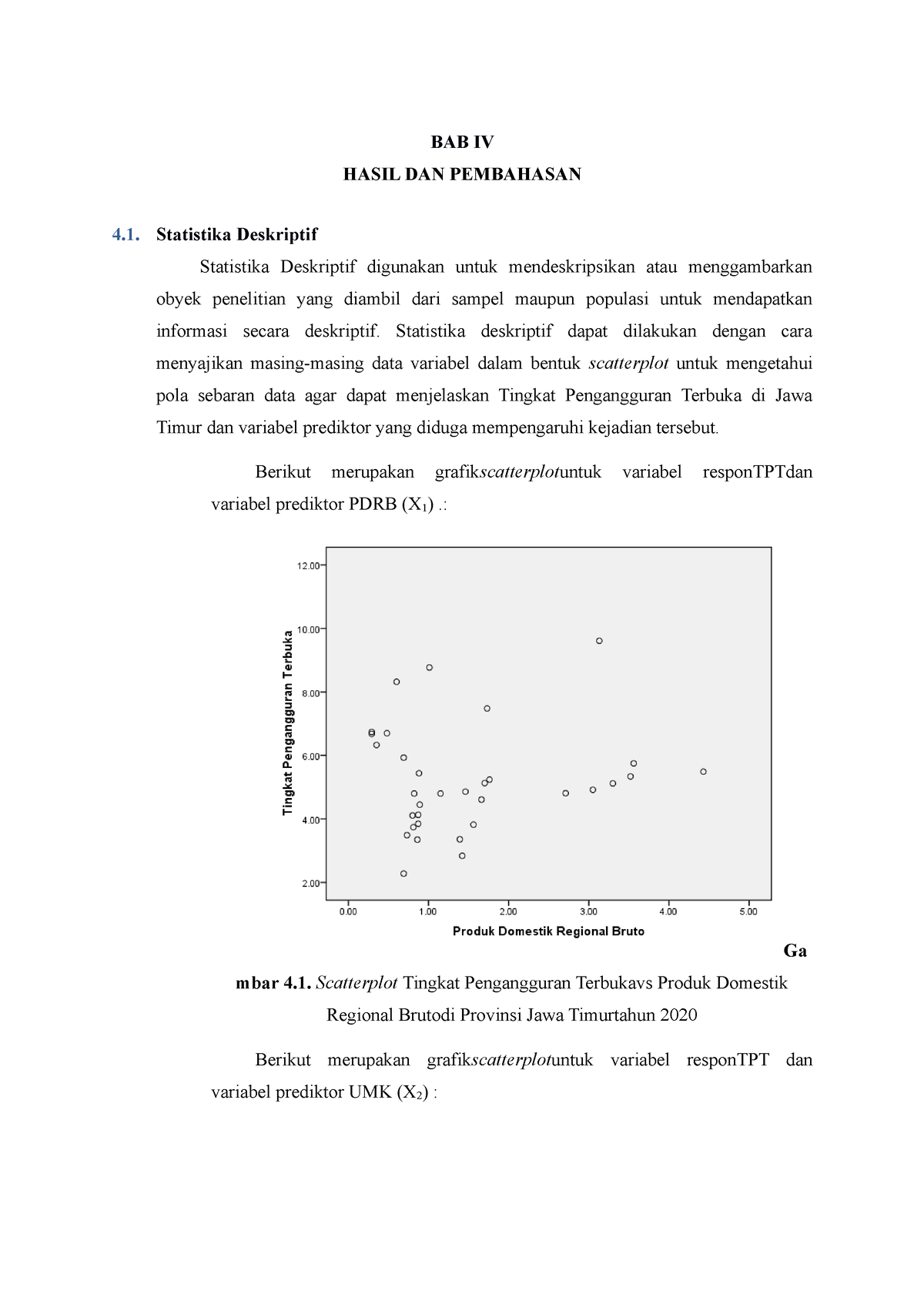 Tugas Pemodelan Statistika Bagian Kedua - BAB IV HASIL DAN PEMBAHASAN ...