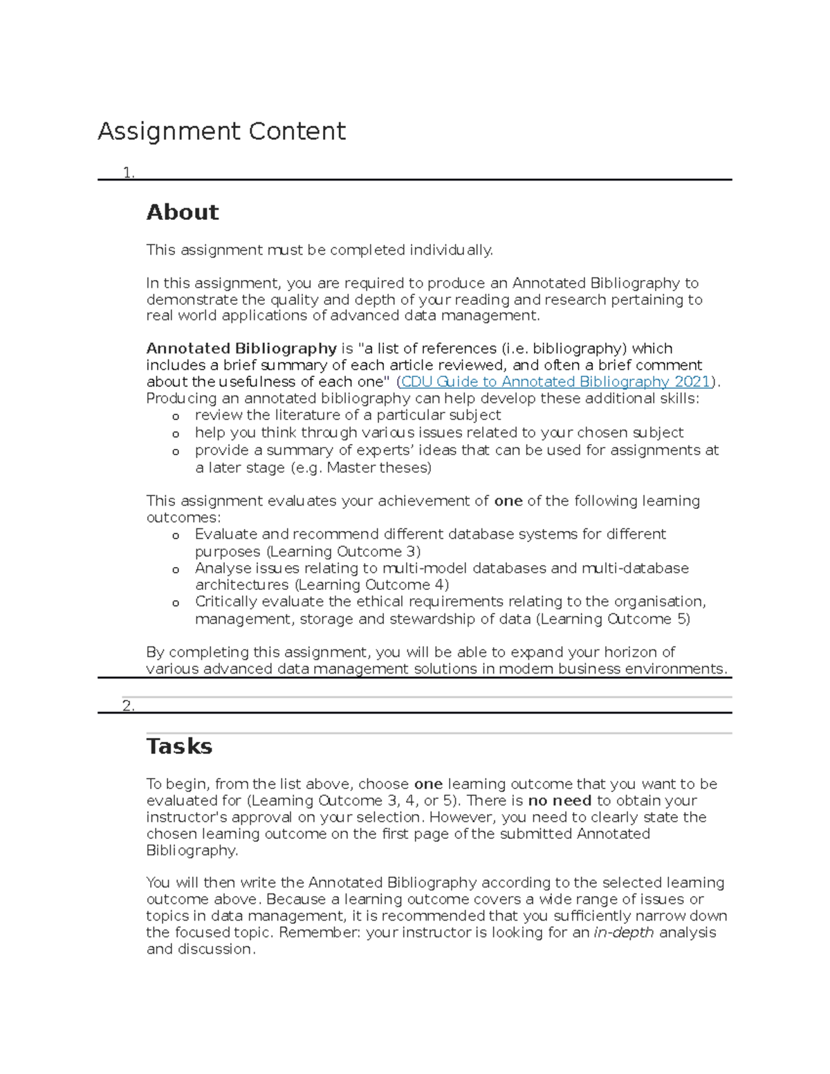 PRT563(Advance data management) - Assignment Content 1. About This ...