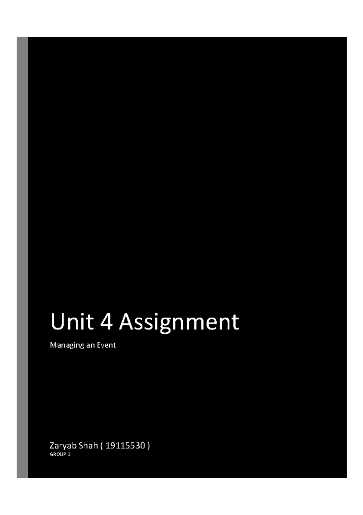 Unit 4 Assignment 1 Finished And Resubmitted - Unit 4 Assignment ...