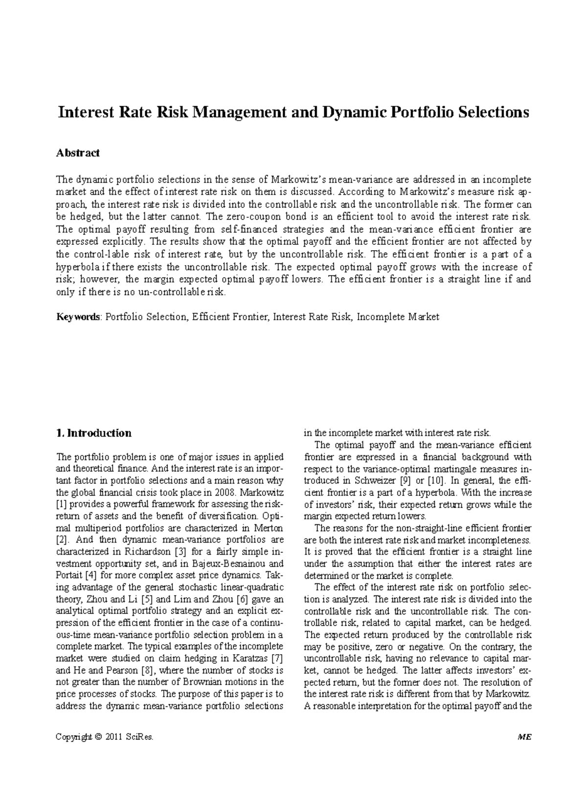 interest-rate-risk-management-and-dynamic-portfolio-selections