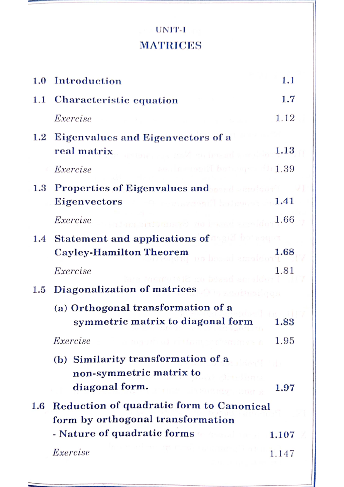 engineering mathematics for matrices and calculus MATRICES 1