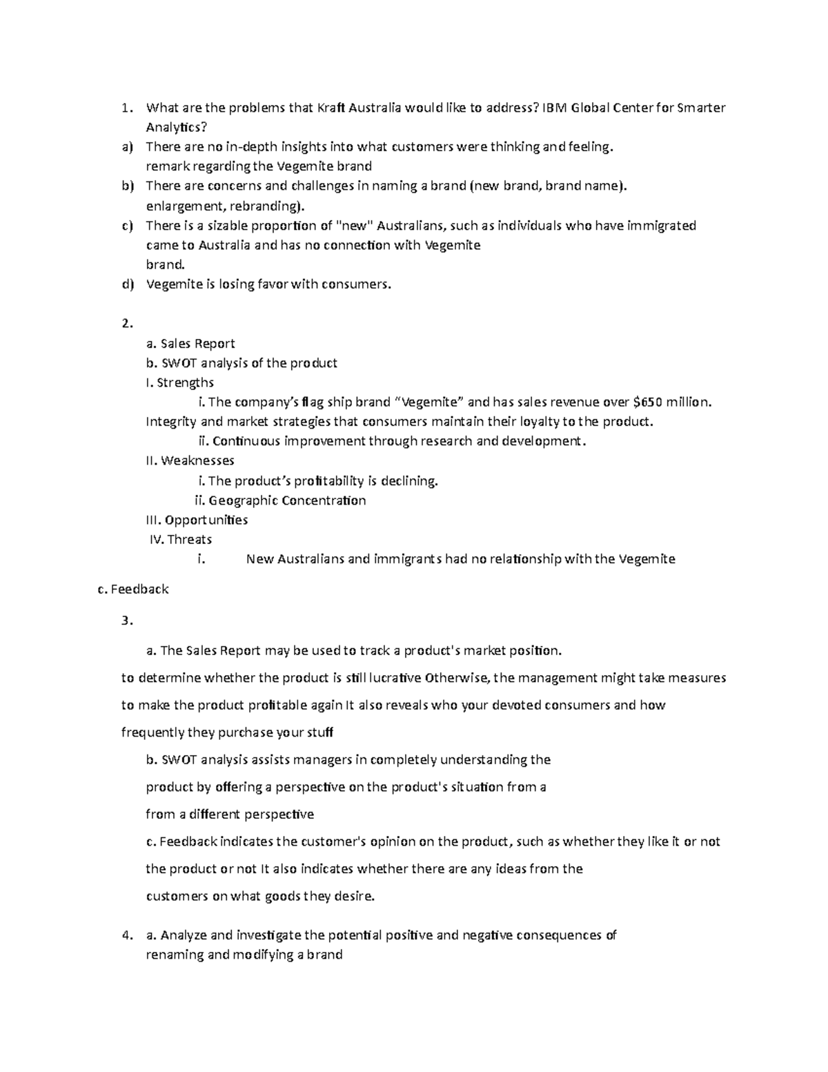 FDA CASE Analysis 2 Henessy Mae Sarmiento - What are the problems that ...