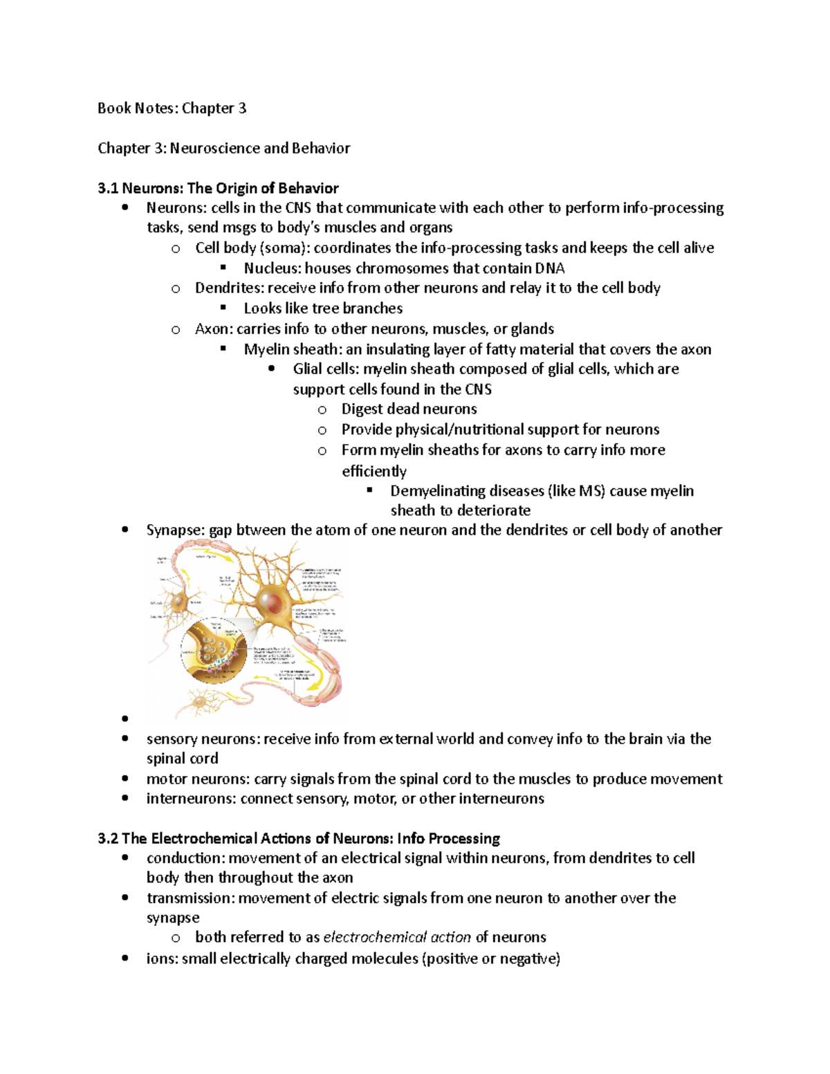 Book Notes-Chapter 3 - Book Notes Chapter 3 - Book Notes: Chapter 3 ...