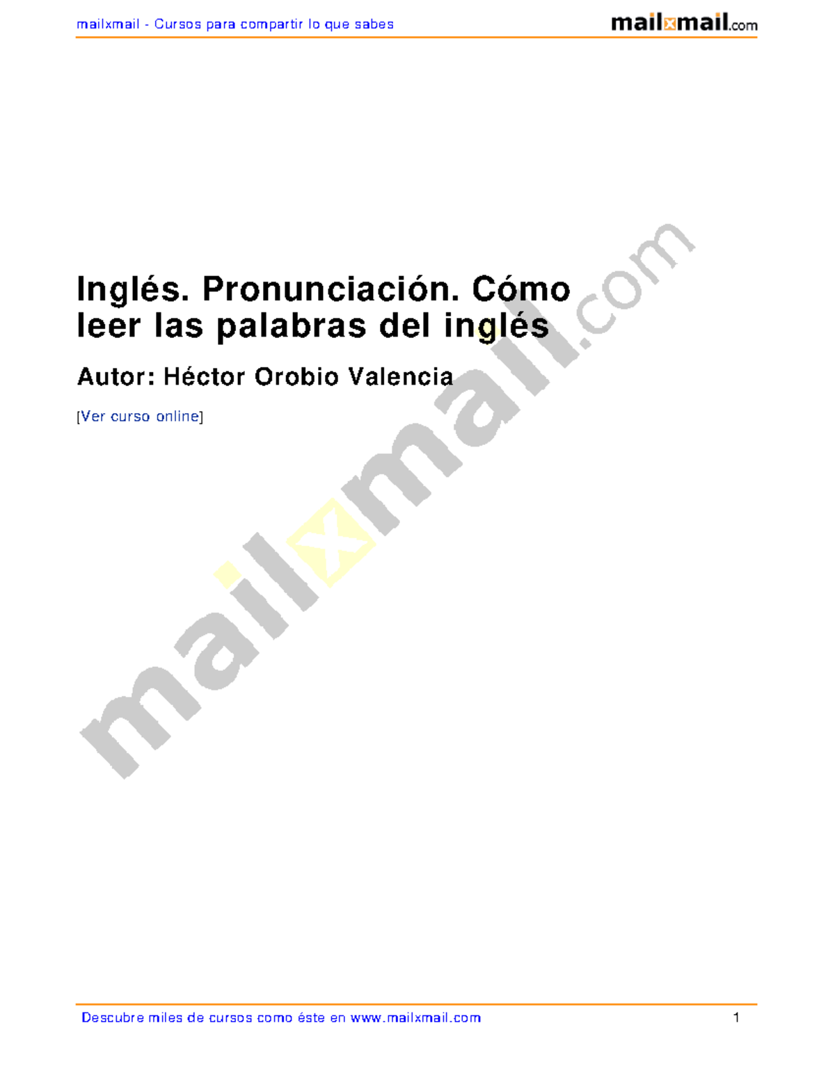 Inglespronunciacion Inglés I Studocu