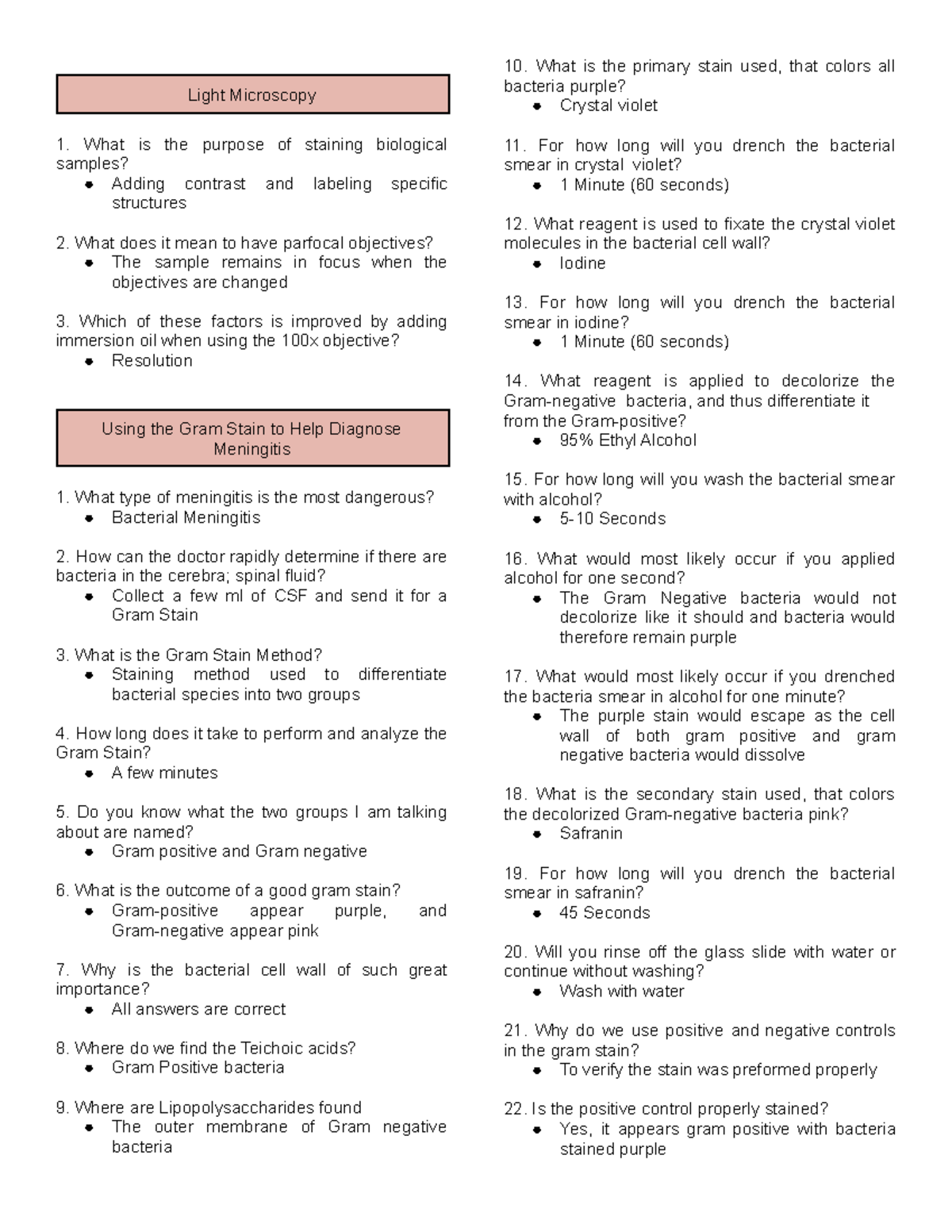 Labster Reviewer1 c b Light Microscopy What is the purpose of