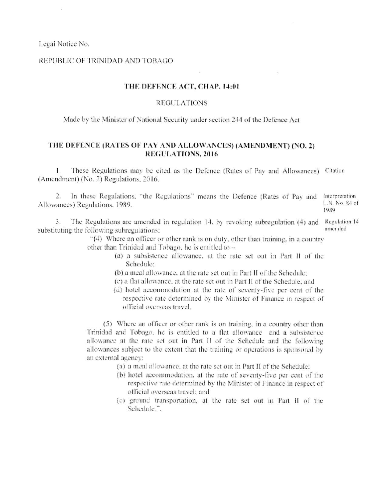The Defence Rates Of Pay And Allowances Amendment No I egai Notice No the-defence-rates-of-pay-and-allowances-amendment-no-i-egai-notice-no