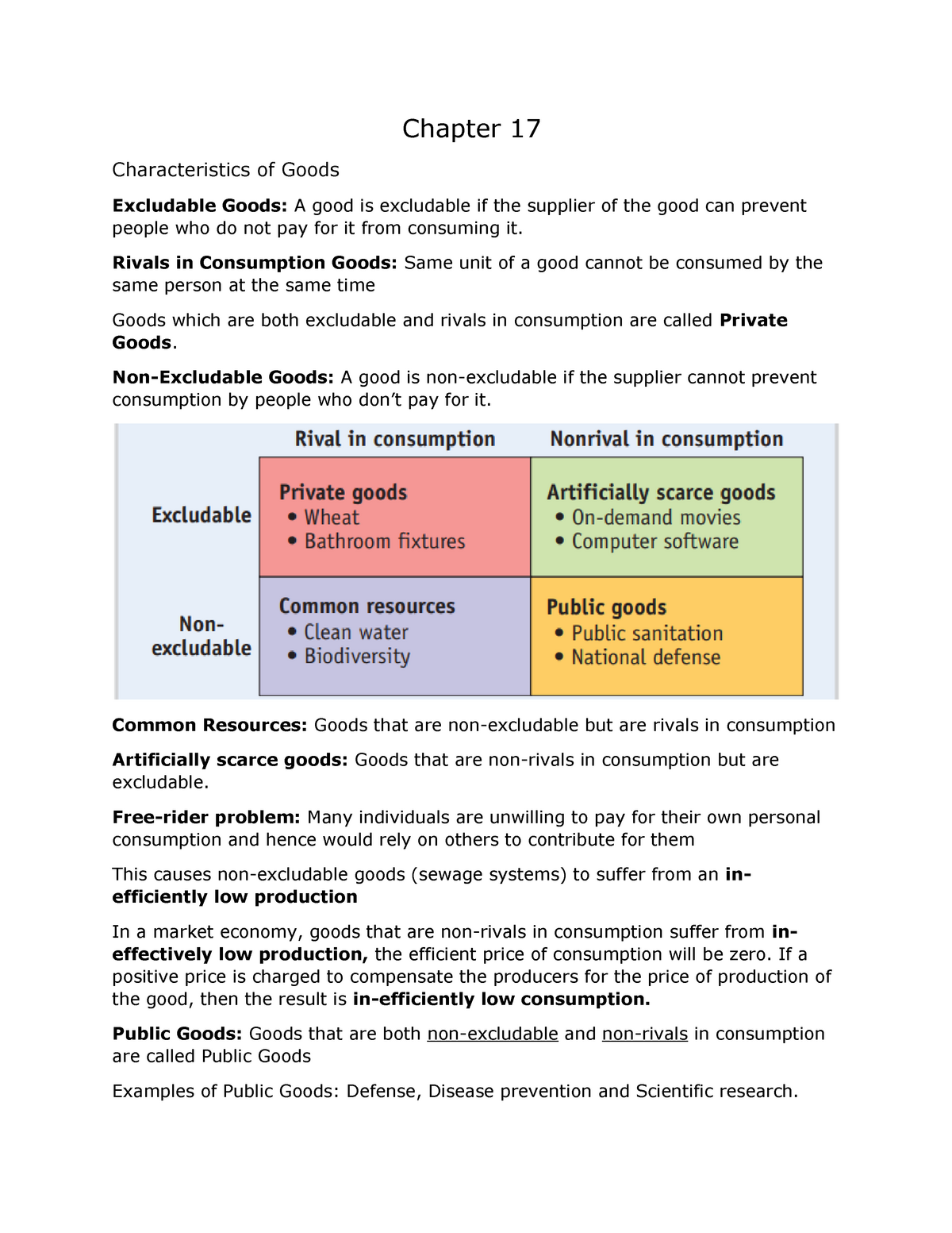 chapter-17-summary-chapter-17-characteristics-of-goods-excludable