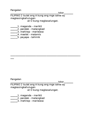 Consonant blend waray-waray chart - Filipino -Grade 2 - PR prito prutas ...