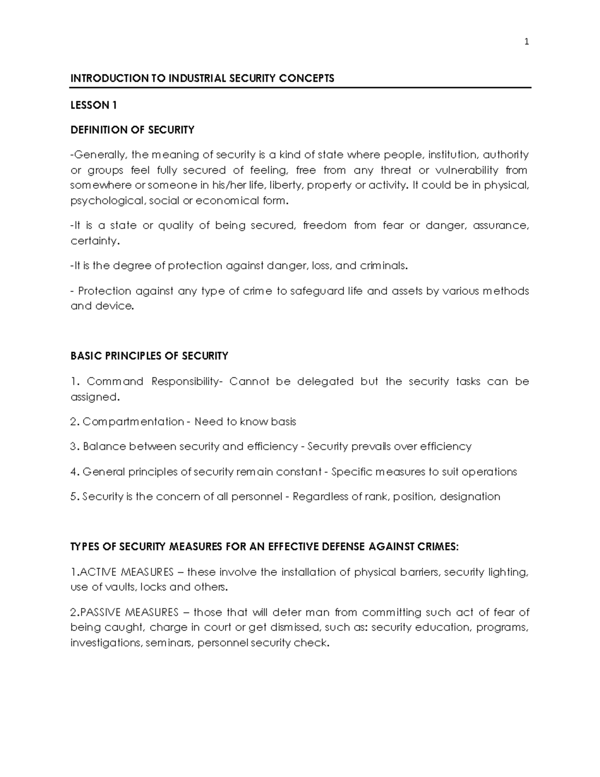 lea-3-lesson-1-introduction-to-industrial-security-concepts-lesson-1