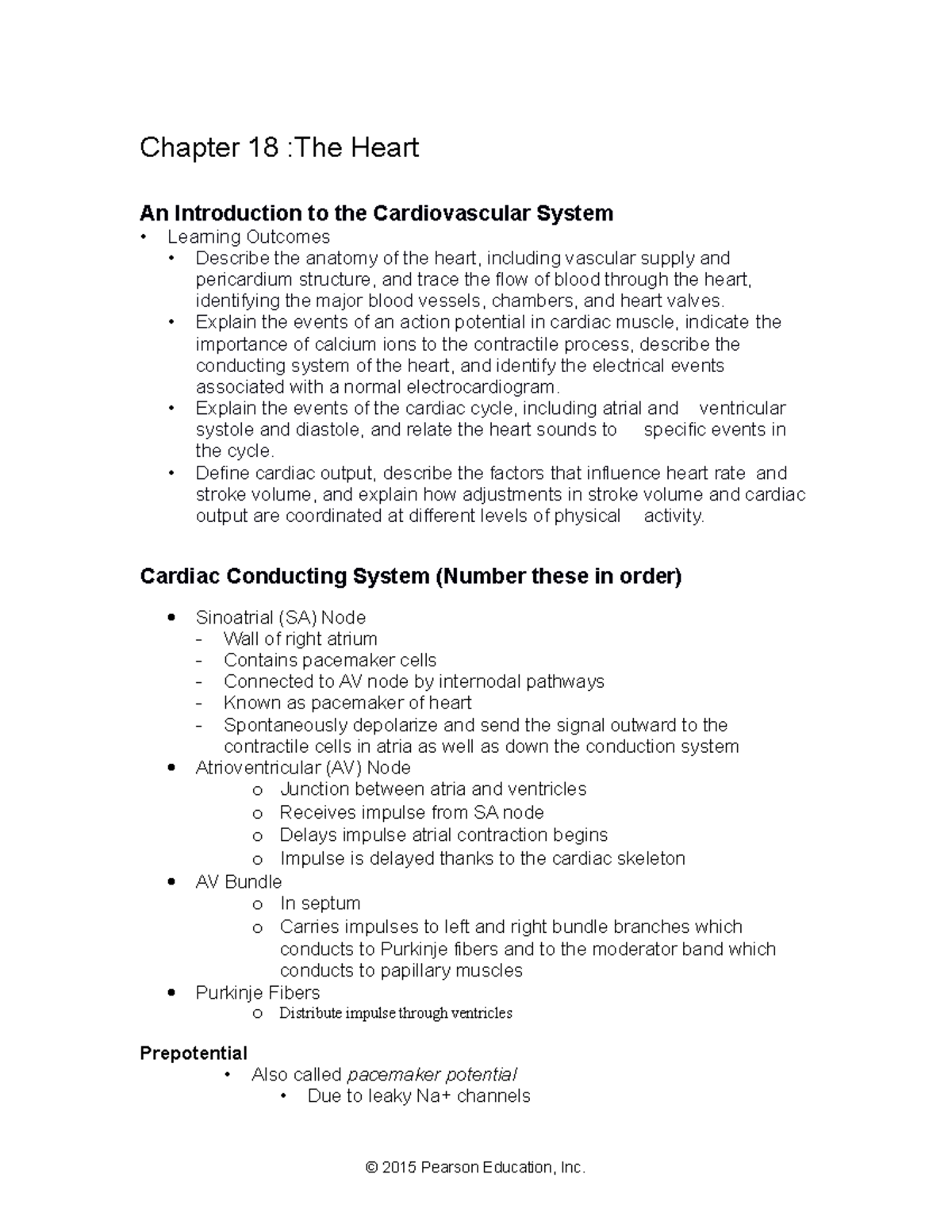 BIOL-286 Chapter 18 Heart Pt. 2 - Chapter 18 :The Heart An Introduction ...